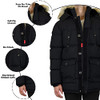 SPIRE BY GALAXY MEN'S ASCENDER HEAVYWEIGHT PARKA JACKET SIZE MEN 3XL - BLACK New