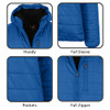 GALAXY BY HARVIC SPIRE BY GALAXY MEN'S FLEECE-LINED HOODED PUFFER JACKET New