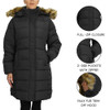 GALAXY BY HARVIC SPIRE BY GALAXY LONG HEAVYWEIGHT PARKA FAUX-FUR BLACK M New GALAXY BY HARVIC SPIRE BY GALAXY LONG HEAVYWEIGHT PARKA FAUX-FUR BLACK M New