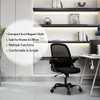 SYTAS OFFICE CHAIR DESK CHAIR SWIVEL MESH COMPUTER CHAIR FLIP-UP ARMS - BLACK