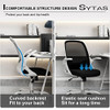 Sytas Office Chair Ergonomic Desk Chair Rolling Swivel Mesh - White