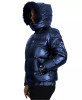 GALAXY BY HARVIC WOMEN'S ZIP HEAVYWEIGHT BUBBLE JACKET, NAVY, MEDIUM, SPL-2400NV New