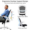 Sytas Office Chair Ergonomic Desk Chair Swivel Mesh Computer - White