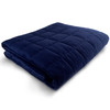 HUG BUD WEIGHTED BLANKET 90" X 90" 25-LBS NO COVER REQUIRED - NAVY BLUE