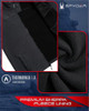 SPYDER MEN'S BRUSHED HEATHER FLEECE JACKET SIZE: MEN L - BLACK New