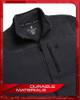 SPYDER MEN'S BRUSHED HEATHER FLEECE JACKET SIZE: MEN L - BLACK New