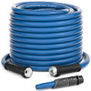 GREENER RH04-G Heavy Duty Garden Hose 100ft, 5/8" Flexible Hybrid Rubber Hose