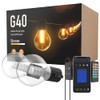 AOYCOCR Patio Lights Smart Outdoor String Lights 100Ft Globe Lights BCSL9 - N/A