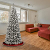 NATIONAL TREE COMPANY FIRST TRADITIONS ACACIA FLOCKED MEDIUM TREE 6 FT - WHITE New