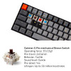 KEYCHRON K12 BLUETOOTH WIRELESS MECHANICAL KEYBOARD BROWN TACTILE K12G3 -BLACK