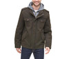 MEN'S LEVI'S® WASHED COTTON SHERPA-LINED JACKET SIZE: MEN M - DARK BROWN New