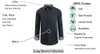 HQ Galaxy By Harvic Mens Long Sleeve Solid Slim Fit Dress Black L New