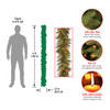 NATIONAL TREE COMPANY 6' NEEDLE PINE CONE GARLAND WITH CLEAR LIGHTS, DC3-178L-6B
