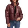 LW2RU483 LEVI'S WOMENS LEVI'S WOMEN'S VEGAN LEATHER QUILTED SHORTY PUFFER New