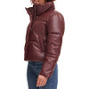 LW2RU483 LEVI'S WOMENS LEVI'S WOMEN'S VEGAN LEATHER QUILTED SHORTY PUFFER New