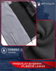 Spyder Men's Brushed Heather Fleece Jacket - Fleece Exterior and Sherpa Bonded