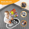 Baby Playpen for Babies and Toddlers with Mat, 71x59 inch (Gray), PTC-180L