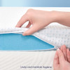 SUBRTEX 3" GEL-INFUSED MEMORY FOAM MATTRESS TOPPER CALIFORNIA KING - WHITE/BLUE