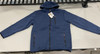 U.S. LIFE LINED FULL ZIP HOODED JACKET, NAVY - MEDIUM New
