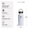 HYDRO FLASK WIDE MOUTH VACUUM INSULATED STAINLESS STEEL BOTTLE - BLACK