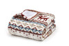 EDDIE BAUER SMART HEATED ELECTRIC THROW BLANKET WI-FI ENABLED FAIR ISLE SILVER