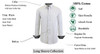 GALAXY BY HARVIC MENS LONG SLEEVE SOLID SLIM FIT DRESS SHIRTS SIZE 2XL - WHITE New
