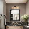 3 Light Bathroom Light Fixtures, Matte Black Bathroom Vanity Light Retro Vintage