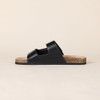 AMAZON ESSENTIALS MEN'S ADJUSTABLE FAUX CORK SLIDE SANDALS - SIZE 11 M New