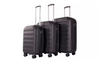 3 PIECE LIOR LUGGAGE SET TSA LOCKS EXPANDABLE AND FRICTION RESISTANT - BLACK