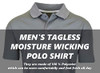 GALAXY BY HARVIC MEN'S TAGLESS MOISTURE WICKING POLO SHIRT MEN M GRAY New