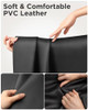 SAIJI LAPTOP BED TRAY TABLE Adjust PVC Leather Table Storage Drawer - BLACK