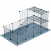 LURIVA DIY GUINEA PIG CAGE WITH MAT SMALL ANIMAL PLAYPEN 12 X 12 INCH 24PANELS