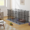 LURIVA DIY GUINEA PIG CAGE WITH MAT SMALL ANIMAL PLAYPEN 12 X 12 INCH 24PANELS