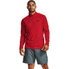 UNDER ARMOUR MEN'S TECH 2.0 ½ ZIP - SIZE: MEN Large - RED/BLACK New