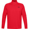 UNDER ARMOUR MEN'S TECH 2.0 ½ ZIP - SIZE: MEN Large - RED/BLACK New