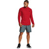 UNDER ARMOUR MEN'S TECH 2.0 ½ ZIP - SIZE: MEN Large - RED/BLACK New