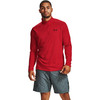 UNDER ARMOUR MEN'S TECH 2.0 ½ ZIP - SIZE: MEN Large - RED/BLACK New