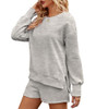 FKEEP WOMEN 2 PIECE OUTFITS SWEATSUIT OVERSIZED CLOTHES 2023 FASHION - L - GRAY New