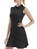 Fkeep Women's Tennis Golf Dresses Zipper V-Neck Sport Activewear, S, Black New