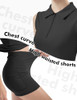 Fkeep Women's Tennis Golf Dresses Zipper V-Neck Sport Activewear, S, Black New