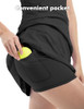 Fkeep Women's Tennis Golf Dresses Zipper V-Neck Sport Activewear, S, Black New
