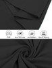 Fkeep Women's Tennis Golf Dresses Zipper V-Neck Sport Activewear, S, Black New