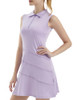 Women's Tennis Golf Dresses Zipper V-Neck Sport Activewear with Shorts New
