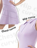 Women's Tennis Golf Dresses Zipper V-Neck Sport Activewear with Shorts New