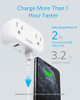 ANKER OUTLET EXTENDER USB POWEREXTEND PLUG 2 MINI 2 OUTLETS 2 USB PORTS - WHITE