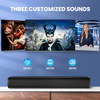 MZEIBO TV Sound Bar 50W 17Inch Small Soundbars ARC/Bluetooth 5.0 KY-MINI -BLACK