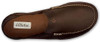 OLUKAI MOLOA MEN'S LEATHER SLIP WAXED NUBUCK LEATHER - DK WOOD/DK JAVA - 9 OLUKAI MOLOA MEN'S LEATHER SLIP WAXED NUBUCK LEATHER - DK WOOD/DK JAVA - 9