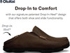 OLUKAI MOLOA MEN'S LEATHER SLIP WAXED NUBUCK LEATHER - DK WOOD/DK JAVA - 9 OLUKAI MOLOA MEN'S LEATHER SLIP WAXED NUBUCK LEATHER - DK WOOD/DK JAVA - 9