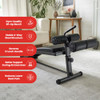 FF FINER FORM GYM-QUALITY SIT UP BENCH REVERSE CRUNCH HANDLE CURVED - BLACK FF FINER FORM GYM-QUALITY SIT UP BENCH REVERSE CRUNCH HANDLE CURVED - BLACK
