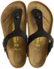 BIRKENSTOCK GIZEH BIRKO-FLOR SIZE MEN 6 WOMEN 8 BLACK (EU W39)